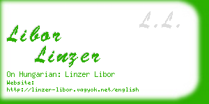 libor linzer business card